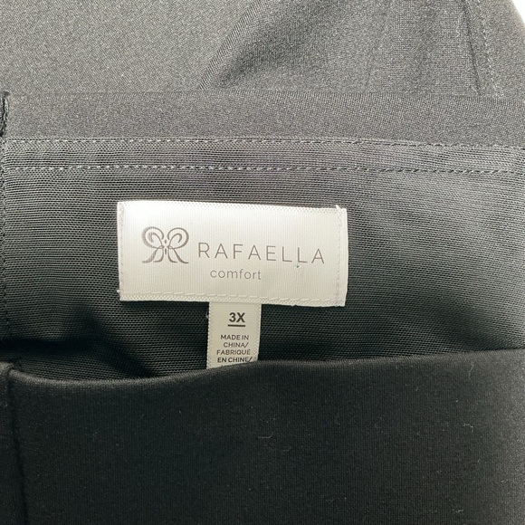 Rafaella Women's Curvy Pants Plus Size 3X Black Office Stretch High Rise - Picture 6 of 10